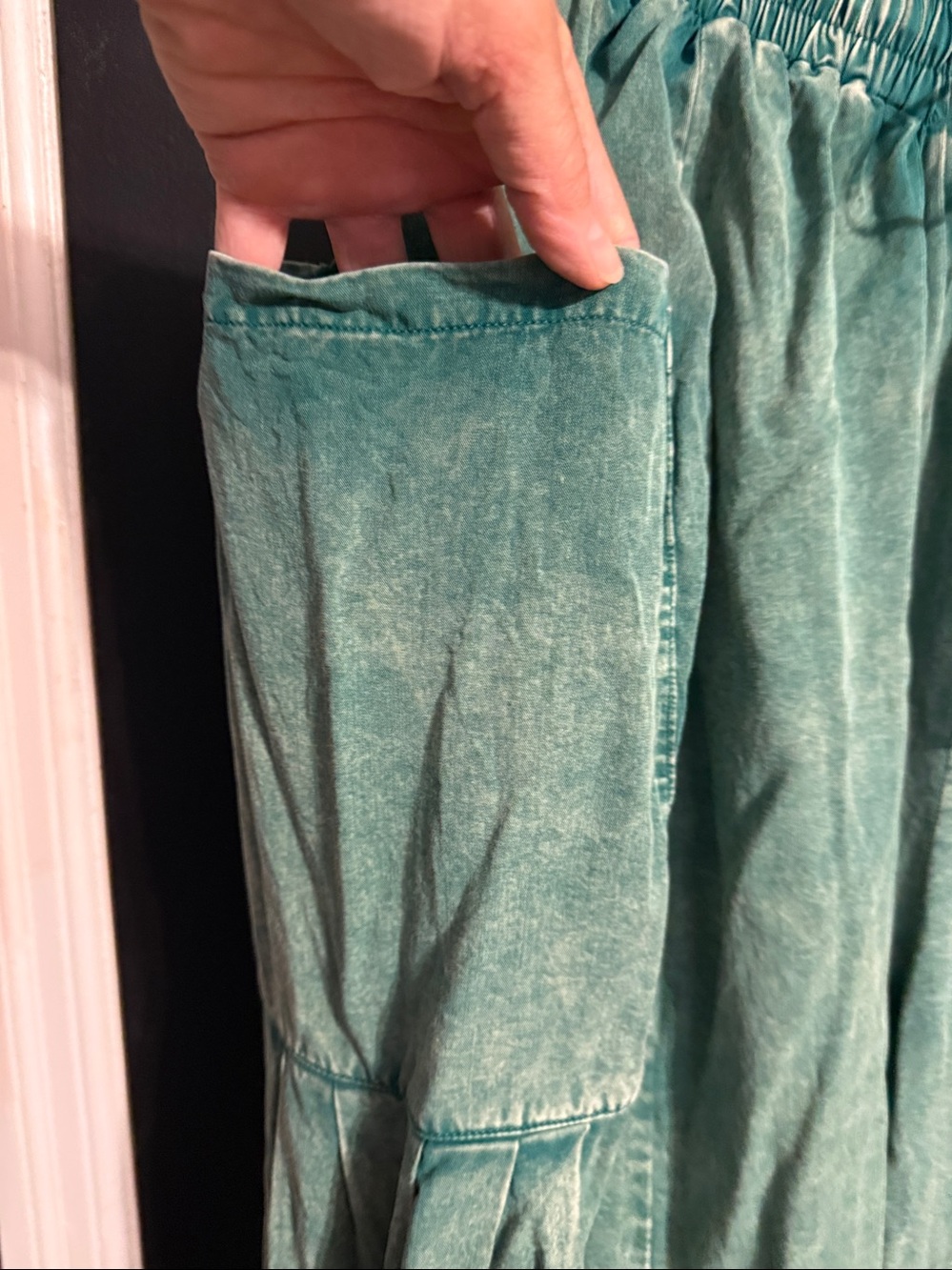 Oli + Hali Acid Green Balloon Pants Size: L Inseam: 25” - Picture 3 of 7